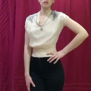 1930's silk blouse